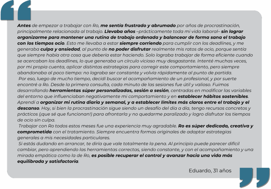 Testimonio Edu